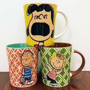 Big Peanuts Gang Ceramic Mugs Lucy Linus Sally